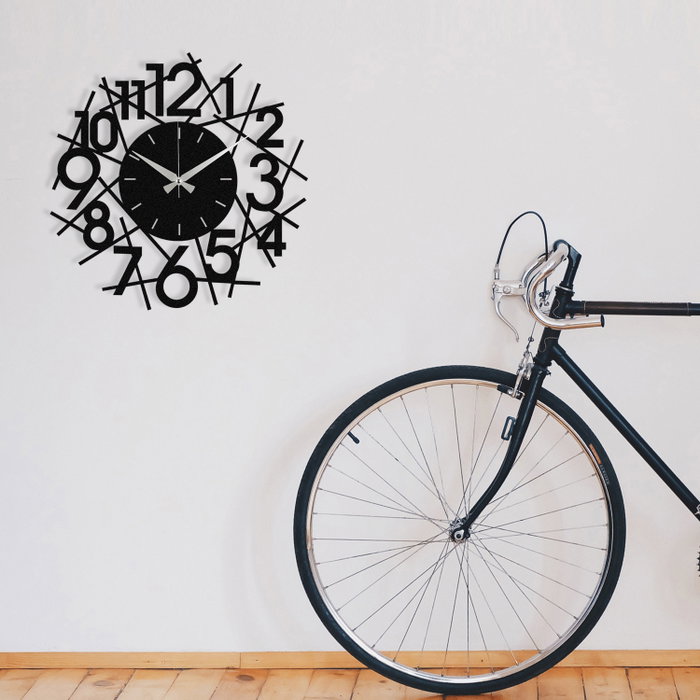 Wallity Rasputin Reloj de Pared Decorativo Negro Wallity Rasputin Reloj de Pared Decorativo Negro
